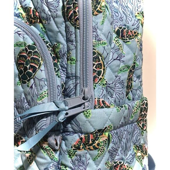 Vera Bradley Sea Turtles Coral Essential Large Backpack Cotton EXACT New No Tag main image 12